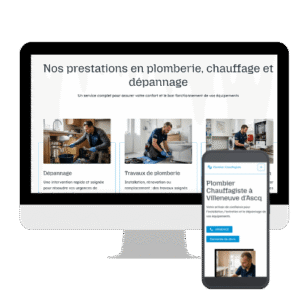 Site template plombier-chauffagiste