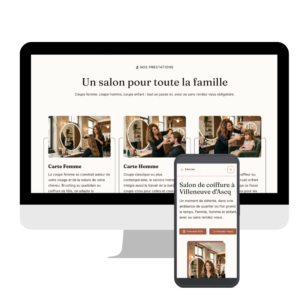 Site template Coiffeur