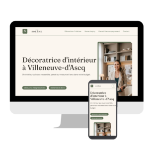 Site template Décoratrice d'intérieur